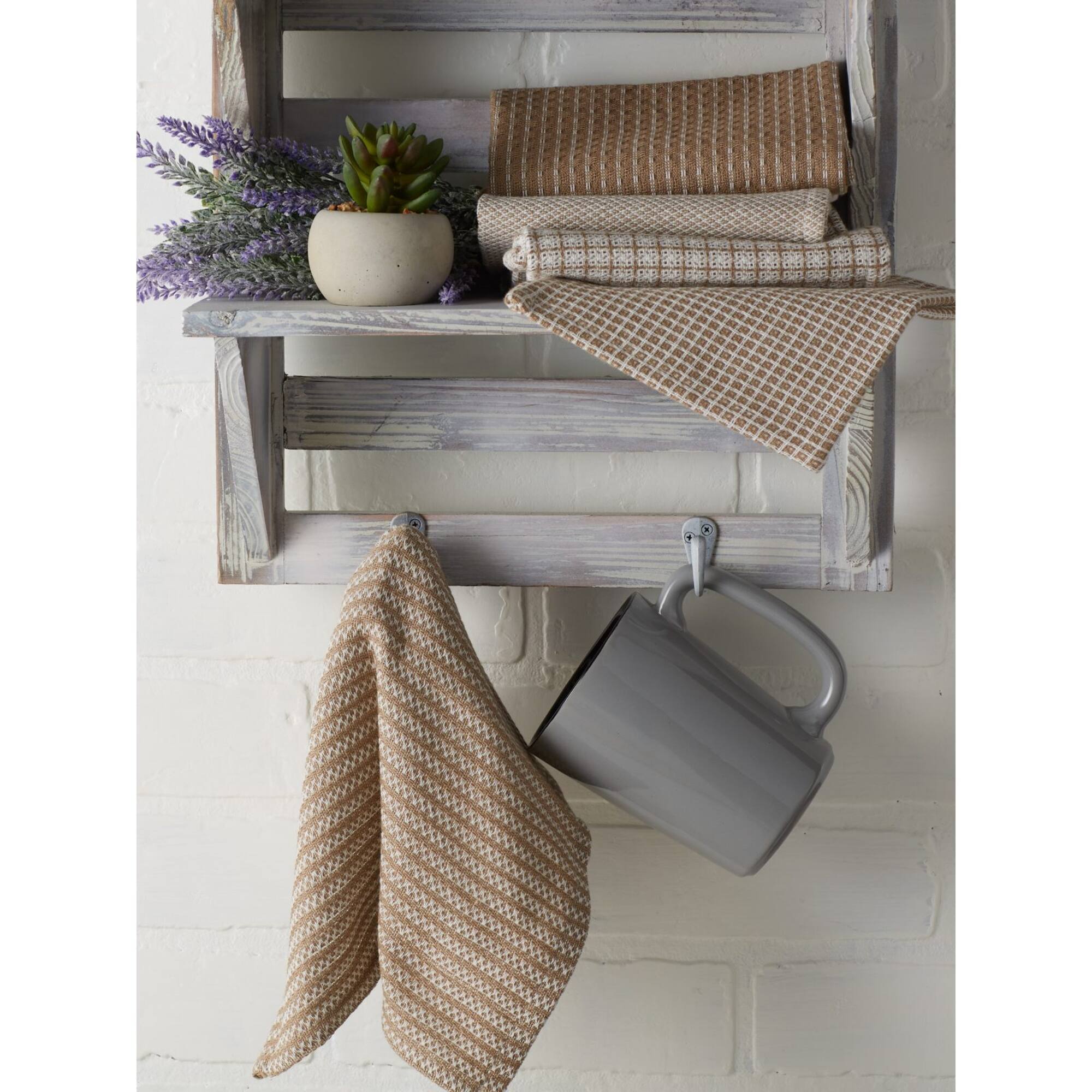 DII® Stone Mixed Pattern Dishcloths, 5ct.